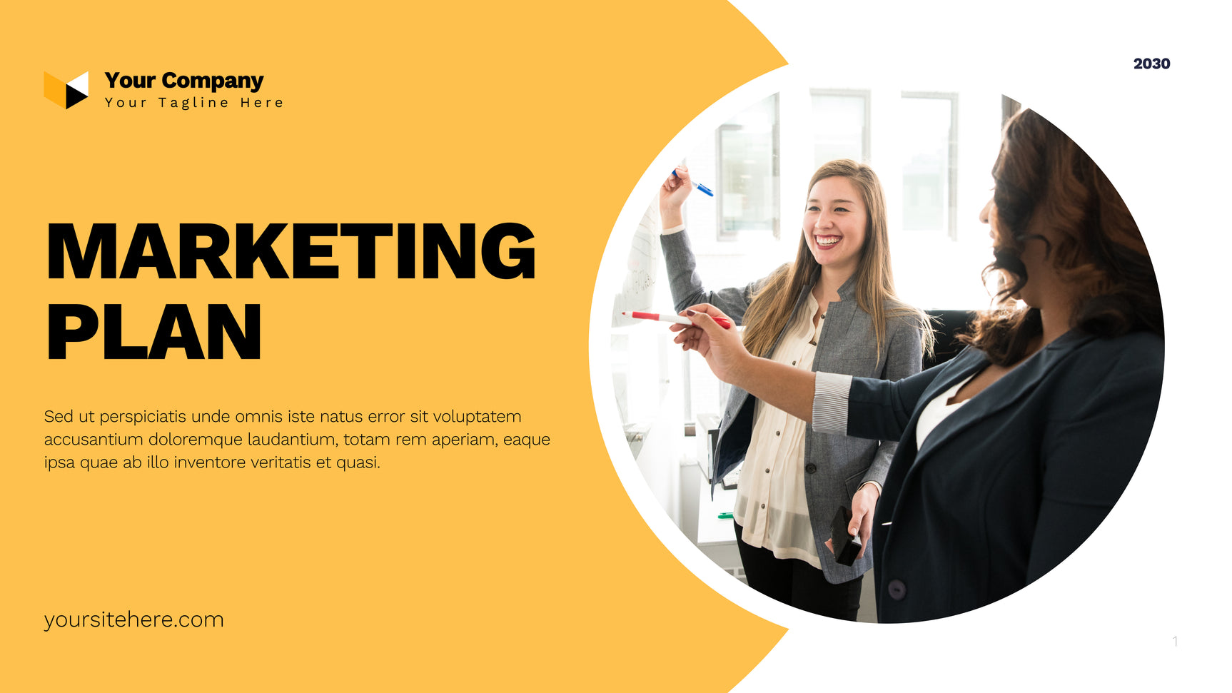 Yellow Modern Marketing Plan