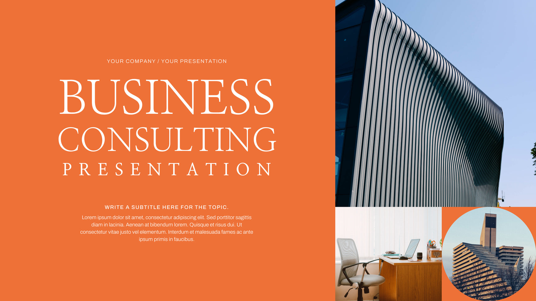 Orange Modern Business Presentation