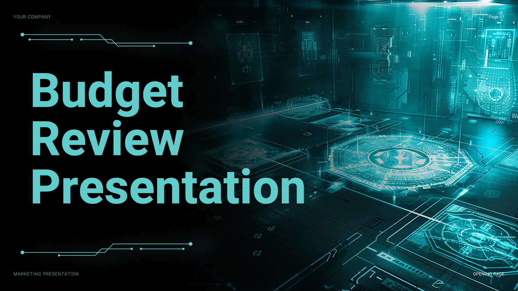 Teal Futuristic Finance Presentation