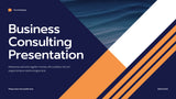 Navy Geometric Business Presentation