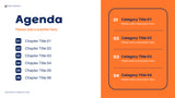 Navy Orange Abstract Health Report