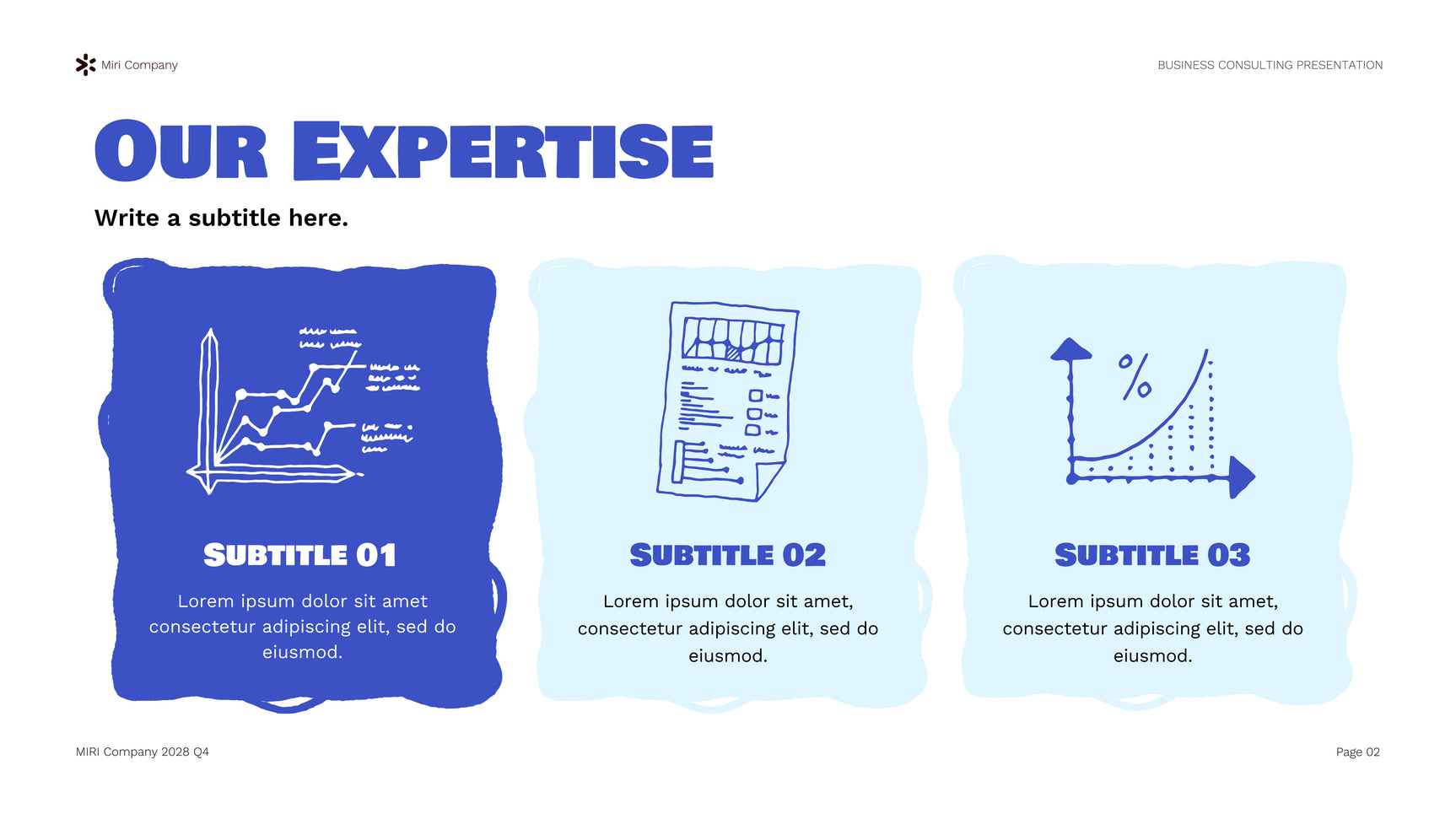 Blue Modern Business Consulting Report Presentation