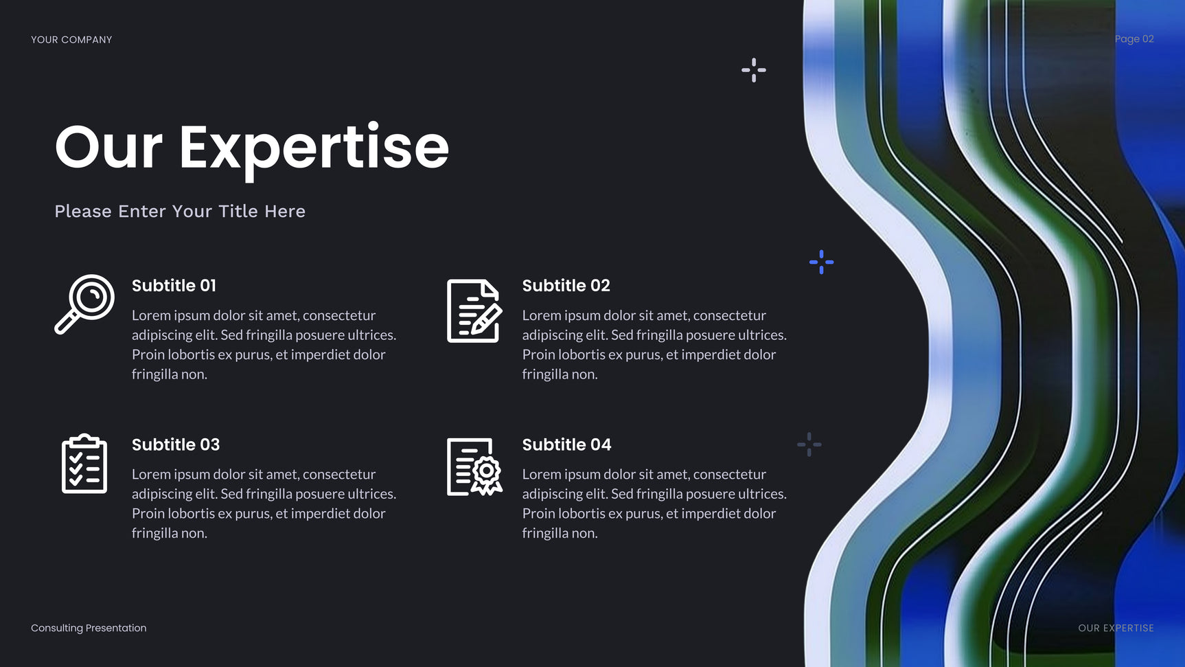 Blue Abstract Business Presentation
