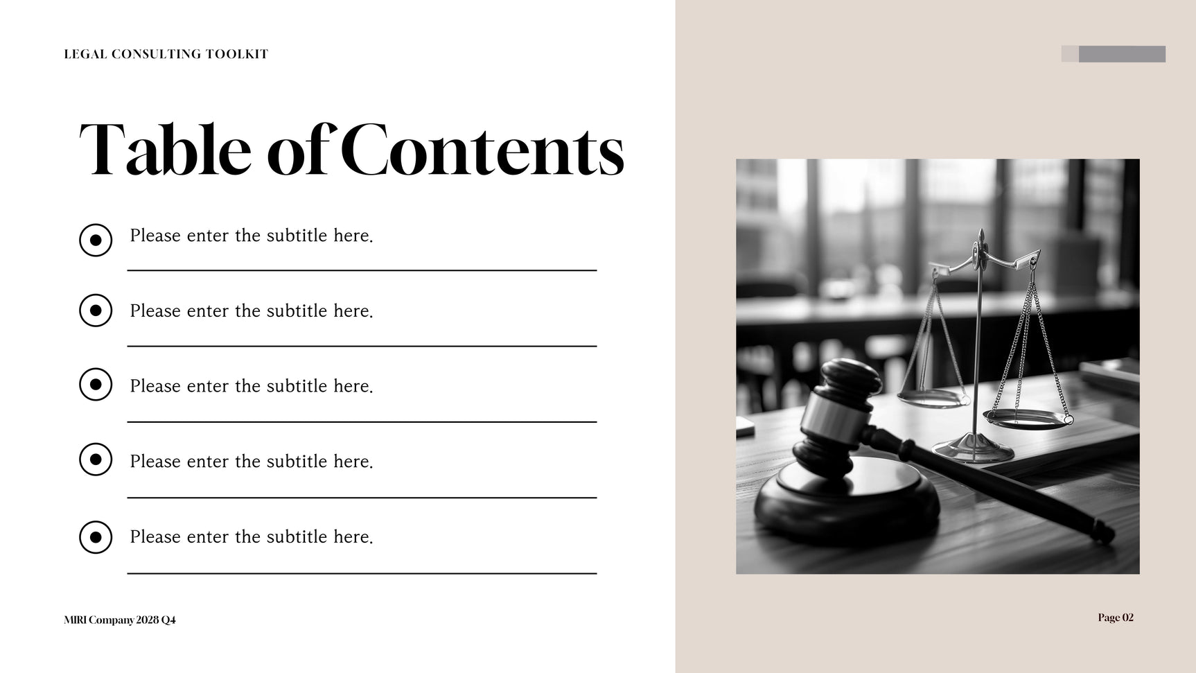 Maroon Professional Legal Consulting Toolkit Presentation