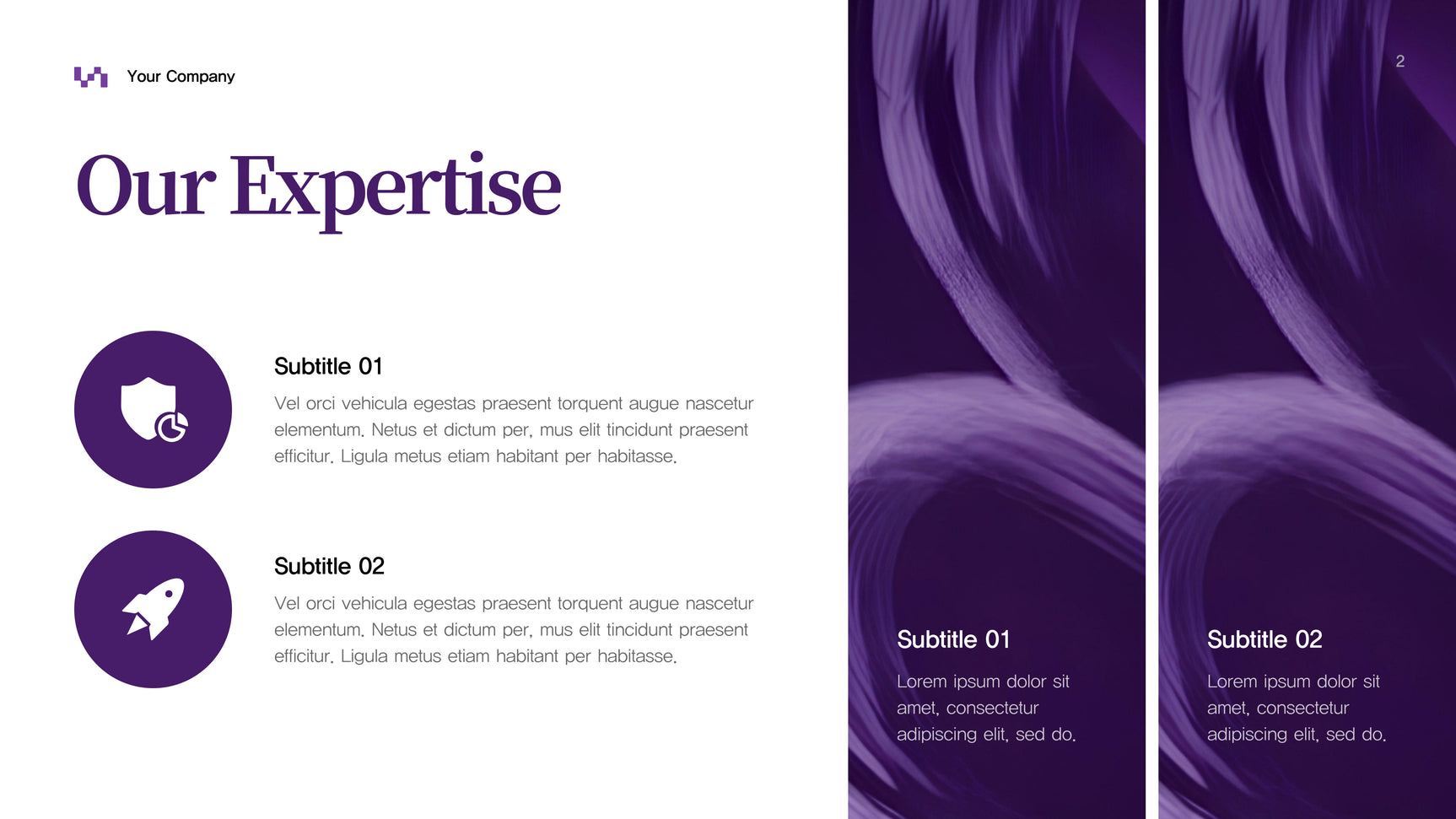 Purple Abstract Business Presentation