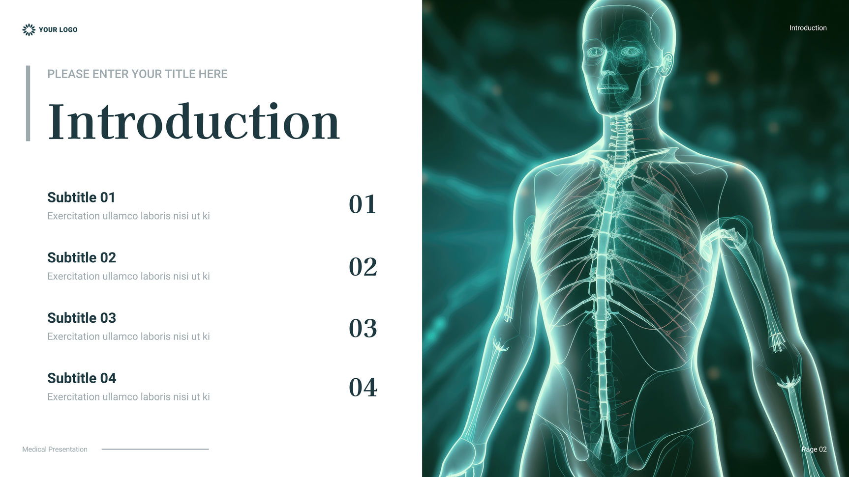 Teal Professional Healthcare Presentation