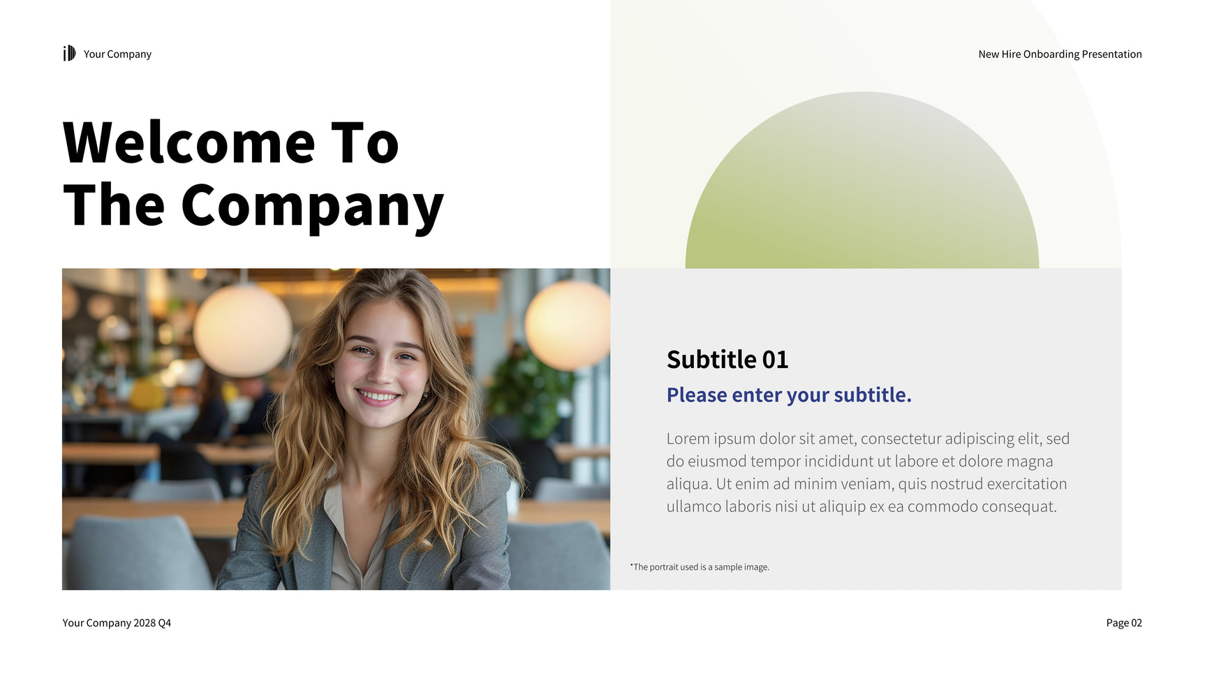 Green White Modern Onboarding Guide Presentation