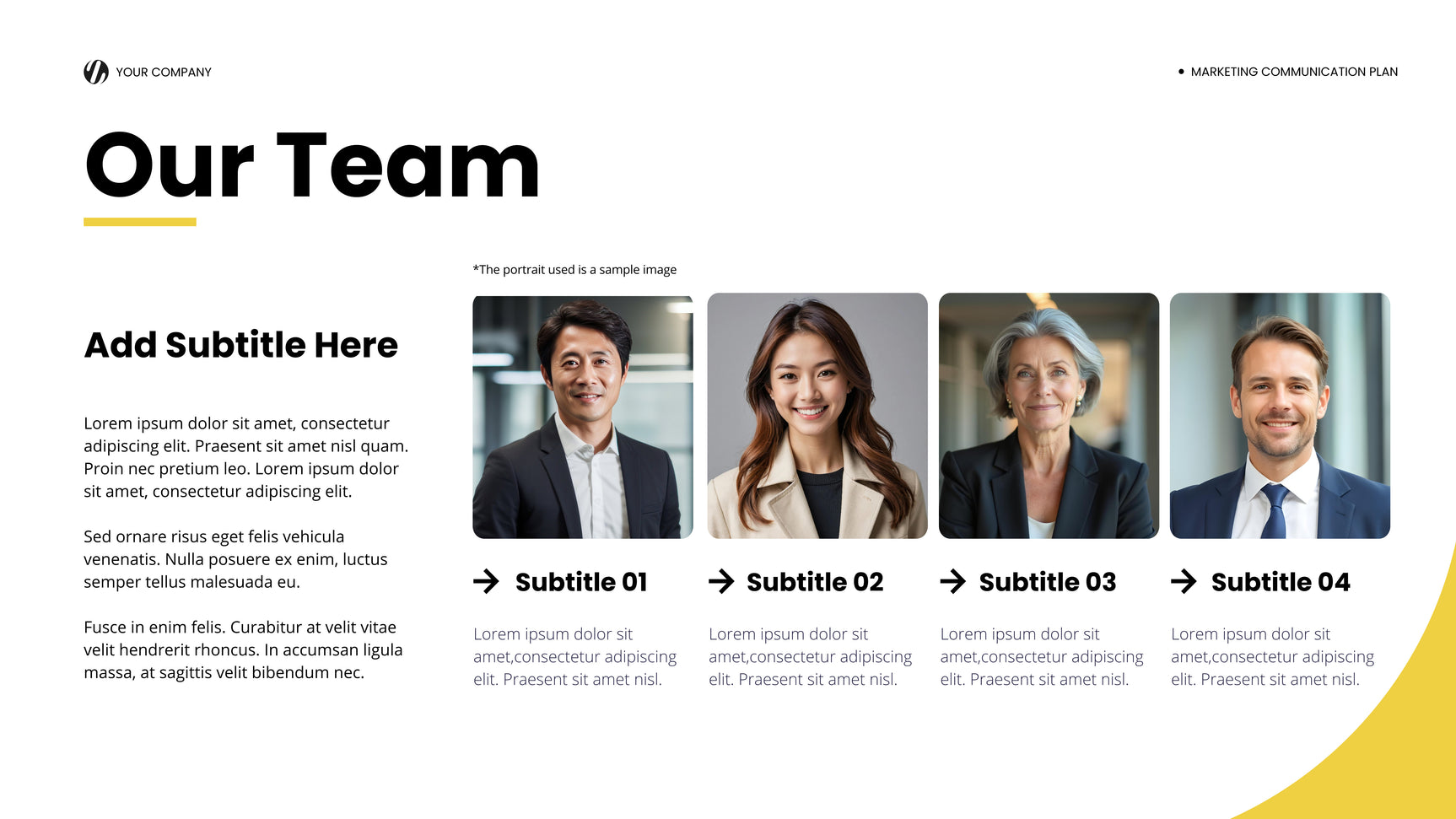 Yellow Modern Marketing Report