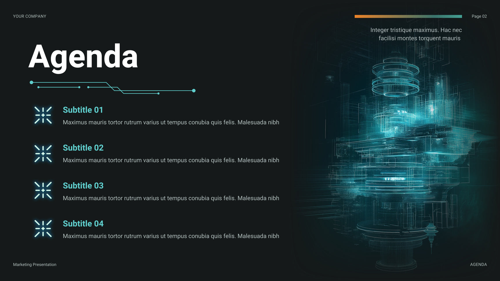 Teal Futuristic Finance Presentation