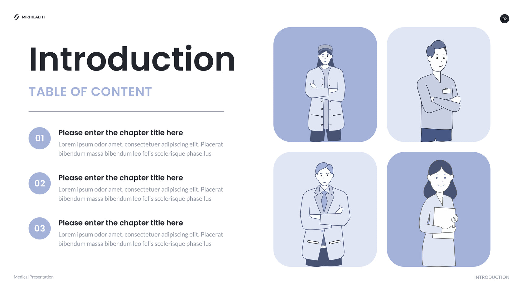 Blue Modern Healthcare Report