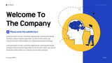 Blue Yellow Modern Onboarding Guide Presentation