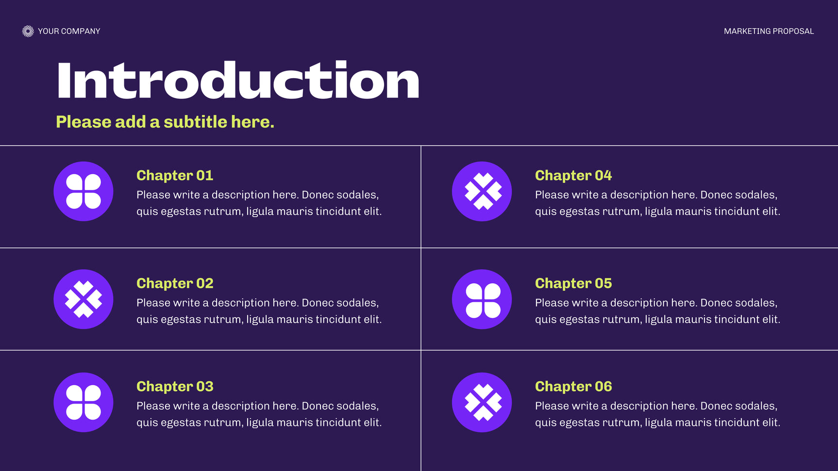 Purple Modern Marketing Document