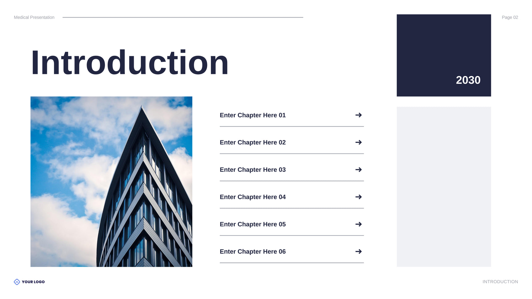 Blue Modern Healthcare Presentation