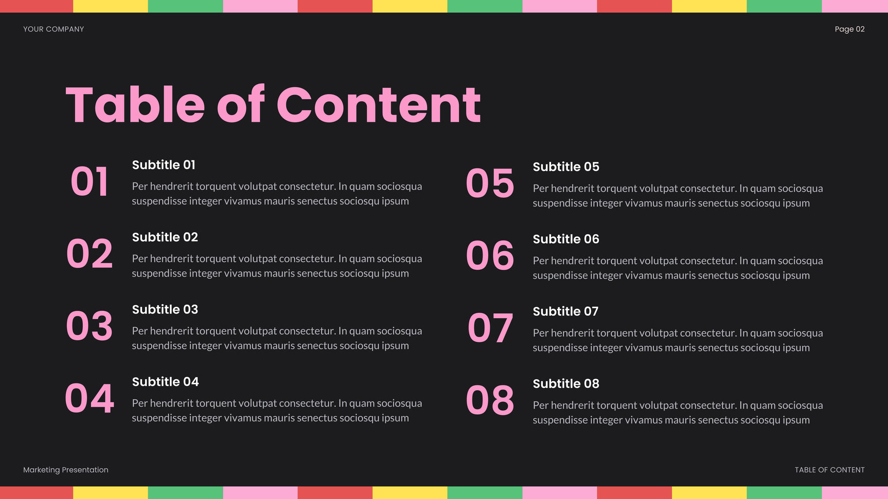 Rainbow Bold Social Media Report