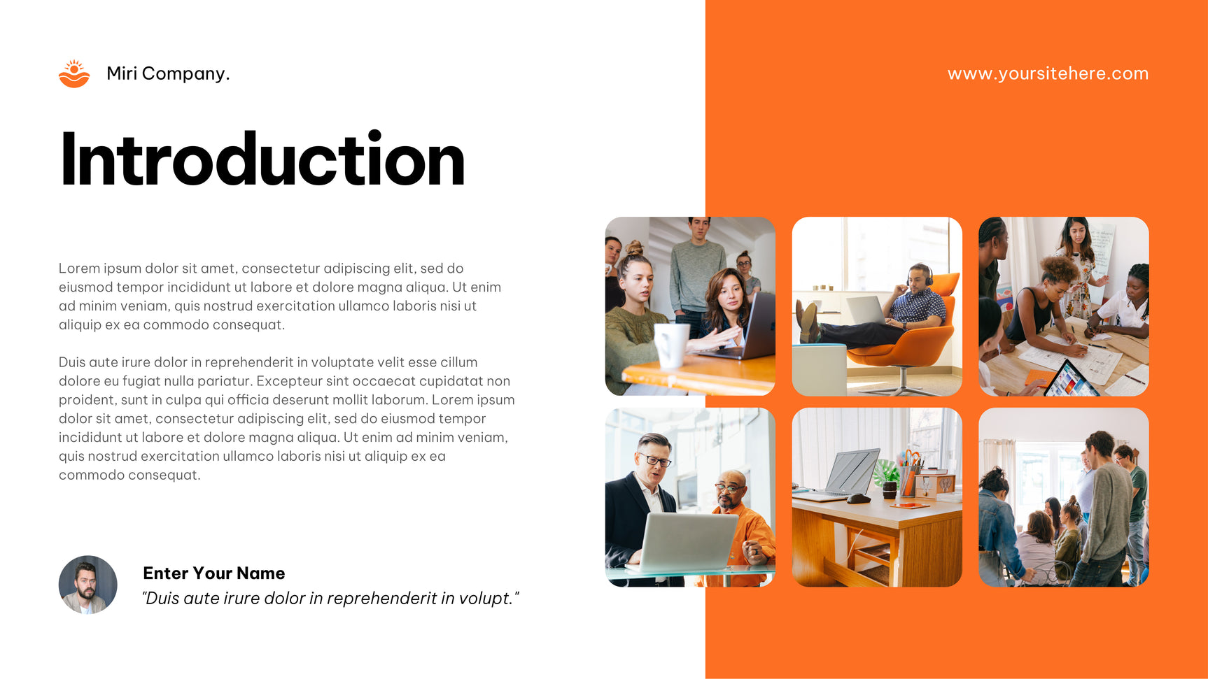 Orange Modern Agency Advertisement