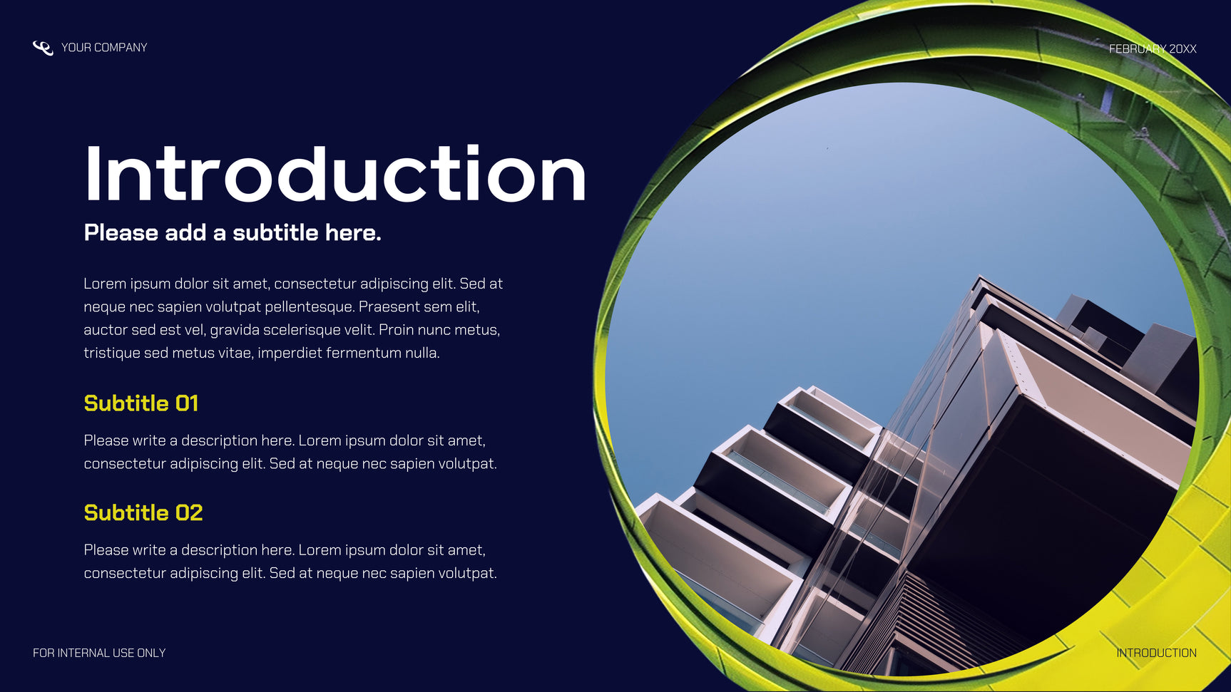 Navy Modern Startup Presentation
