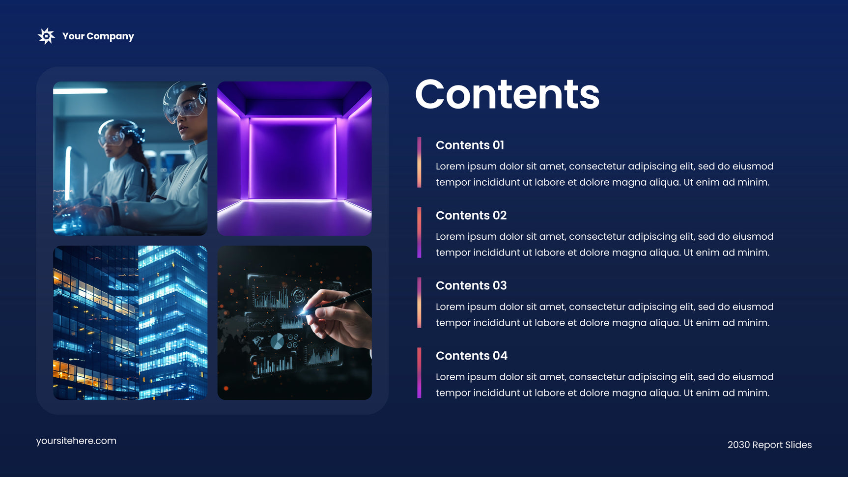 Blue Abstract Advertising Report