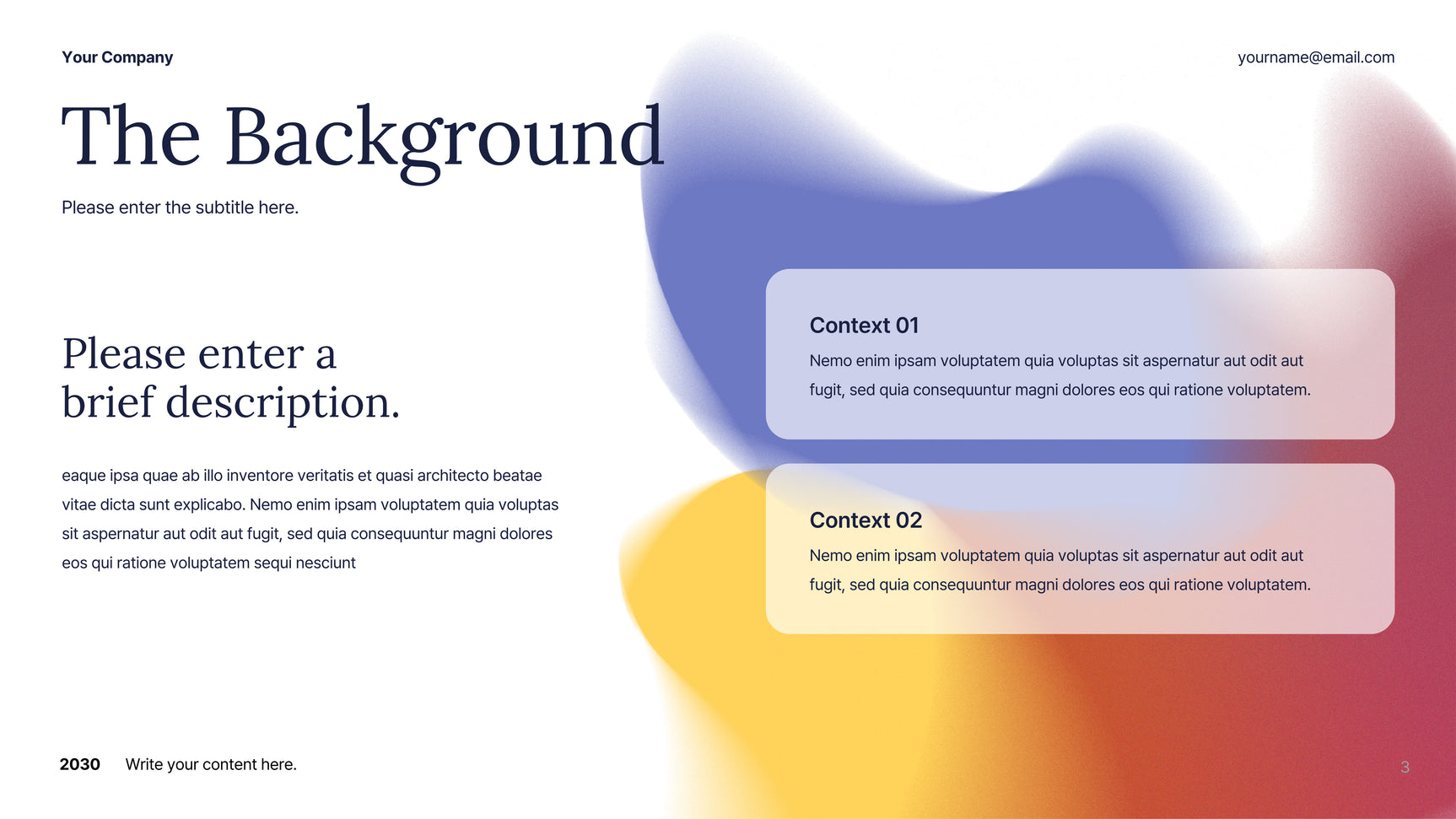 White Abstract Business Plan