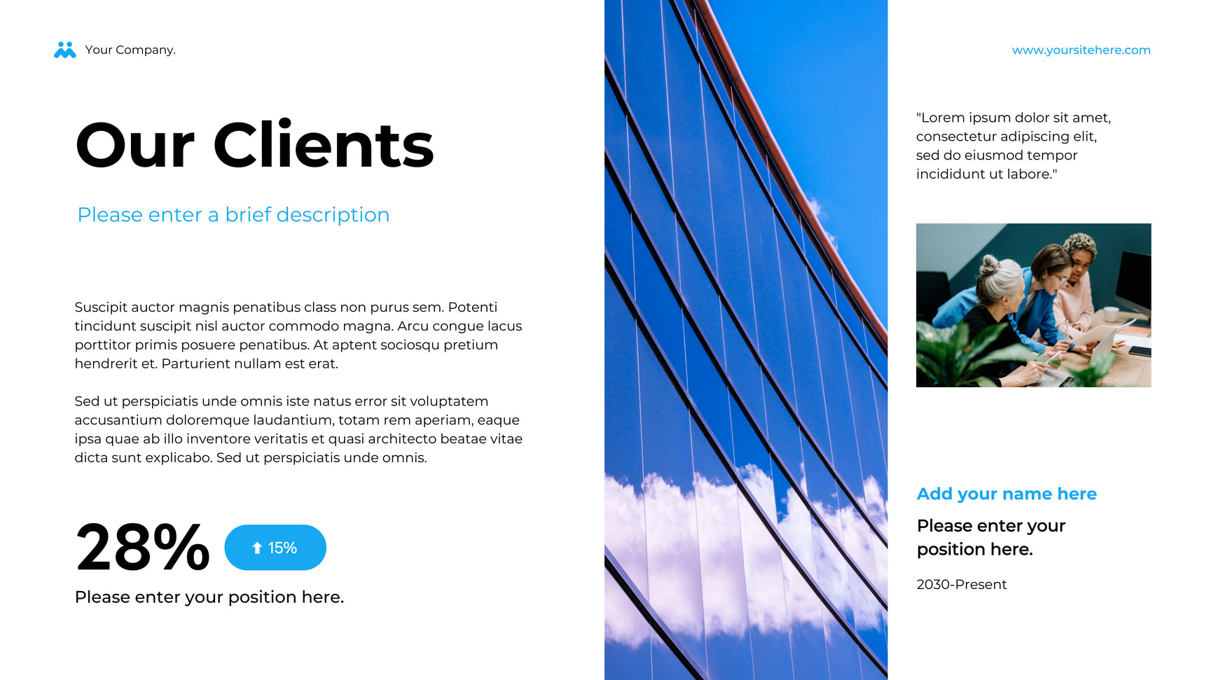 Blue Geometric Business Presentation