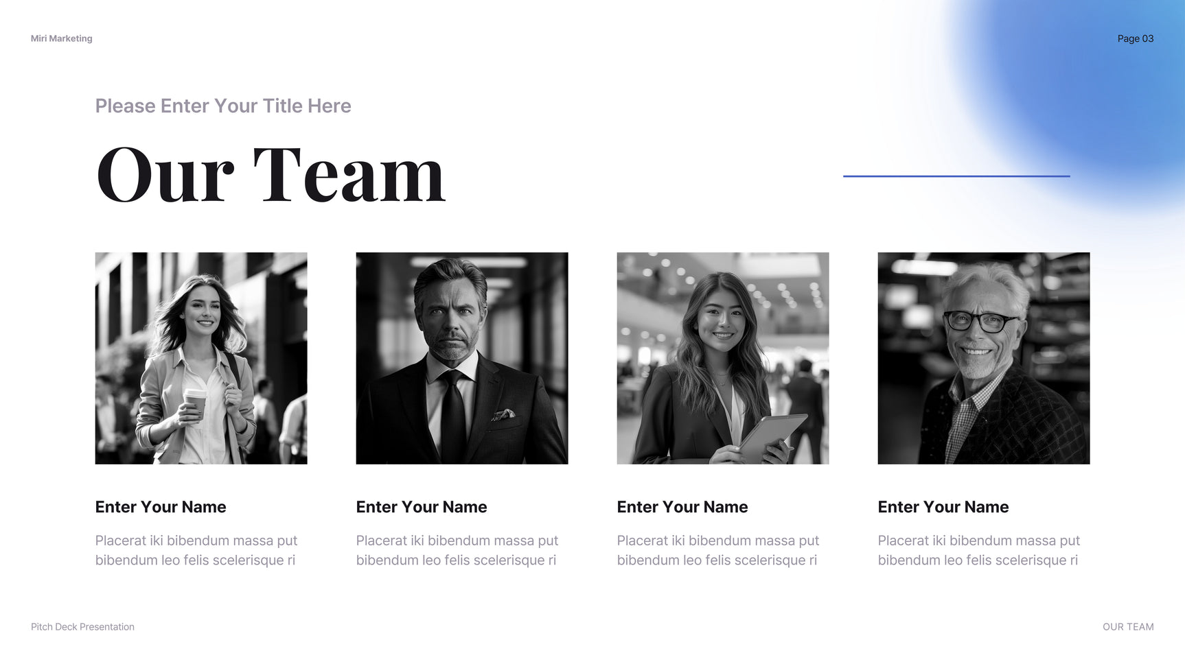 Blue Modern Company Introduction Presentation