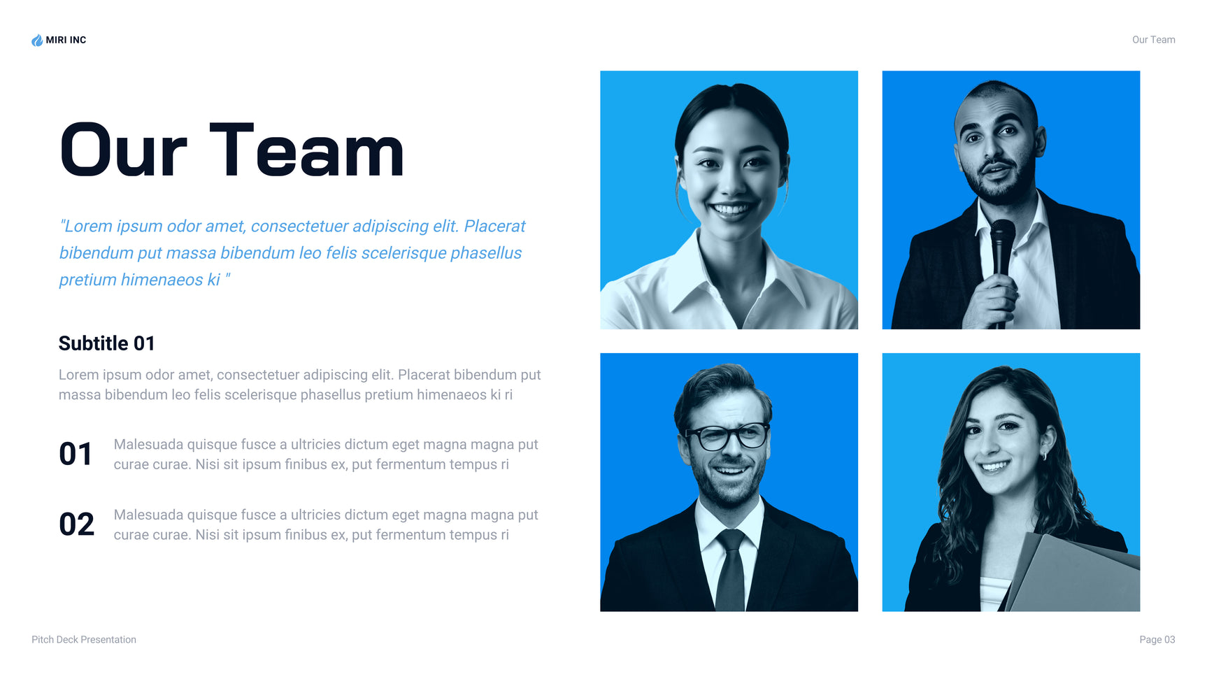 Blue Modern Business Presentation