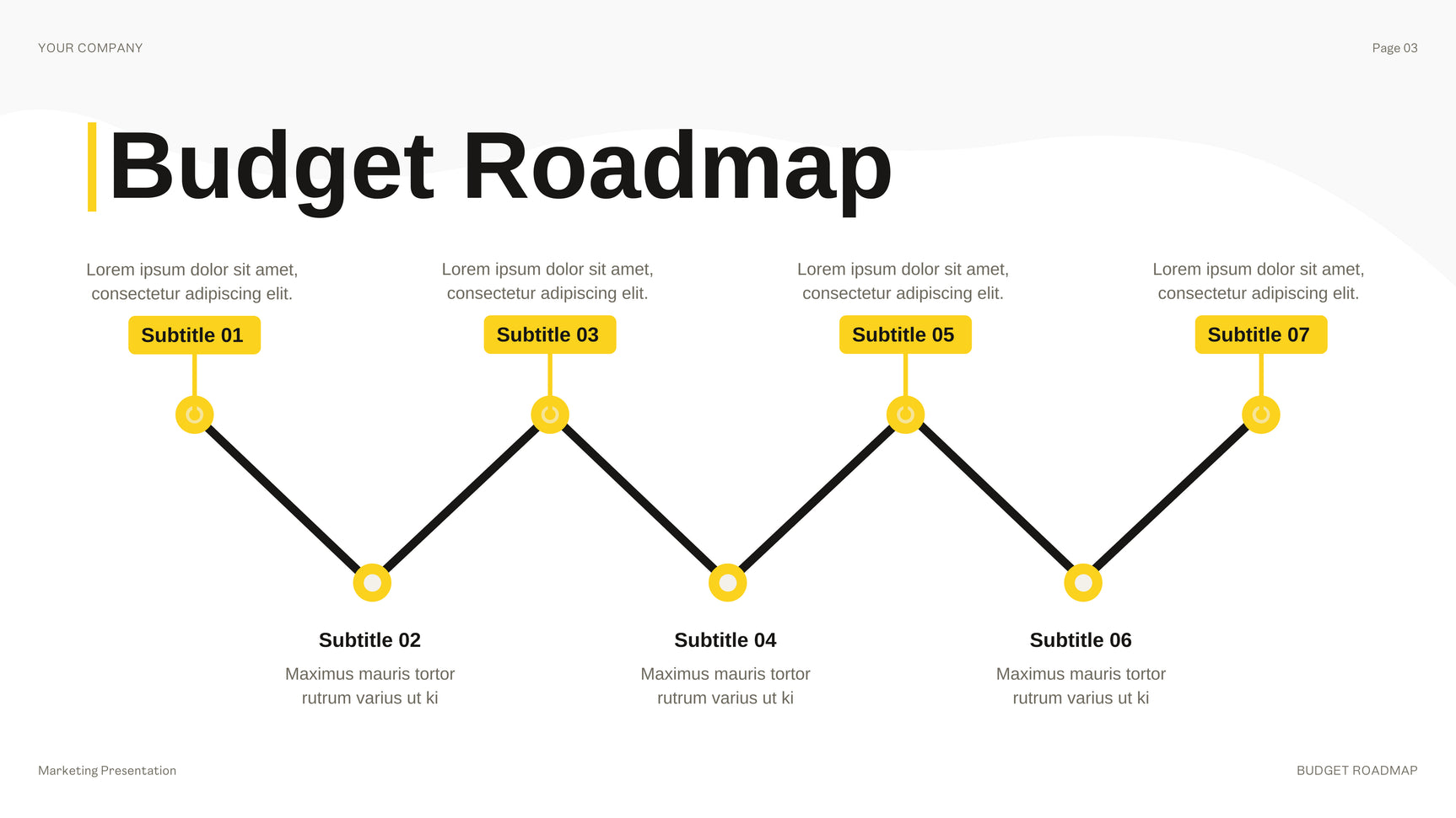 Yellow Modern Budget Presentation