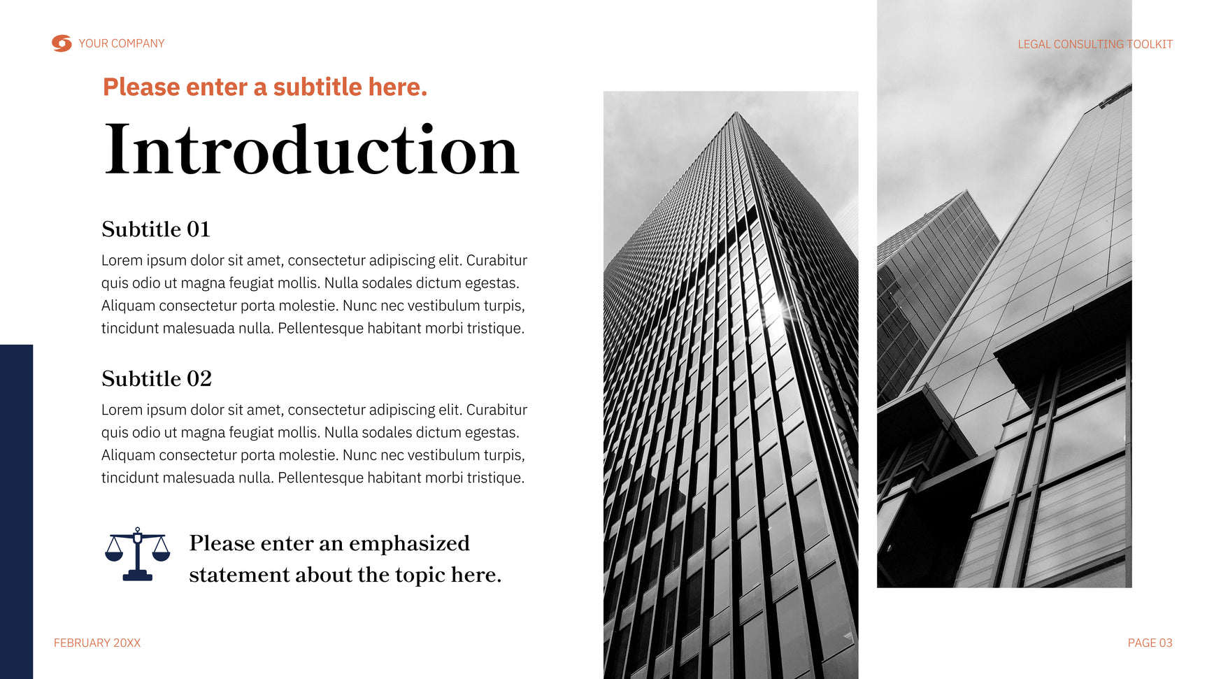 Orange Modern Legal Guide