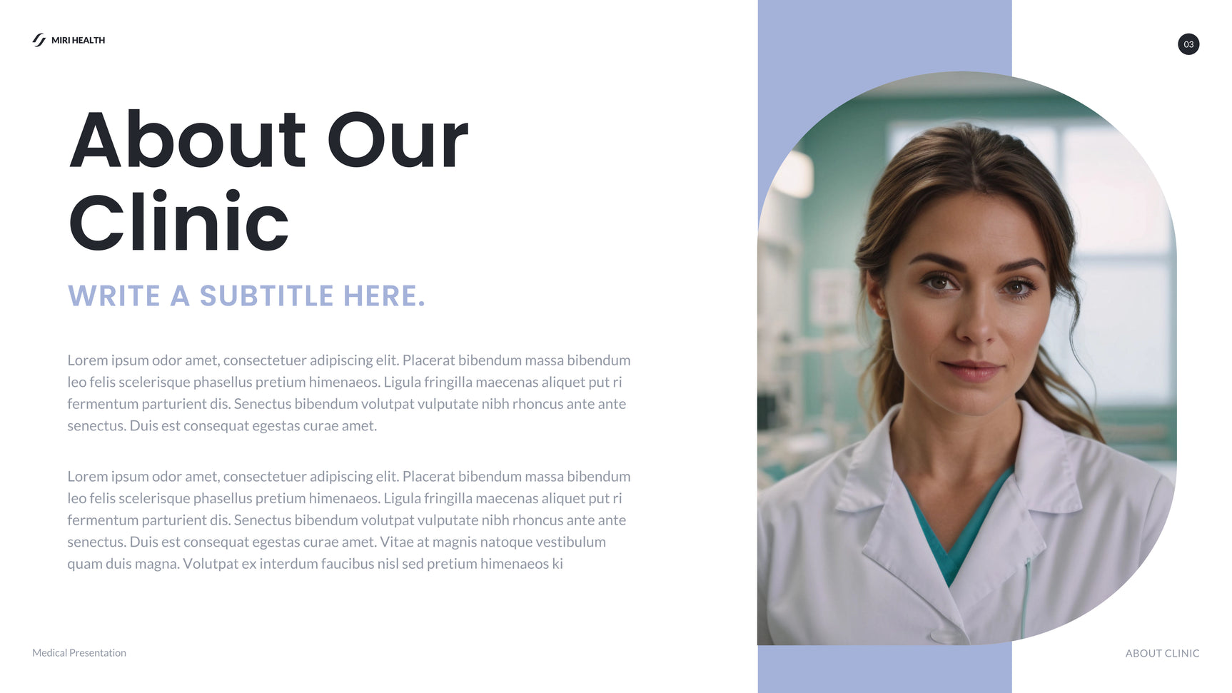 Blue Modern Healthcare Report