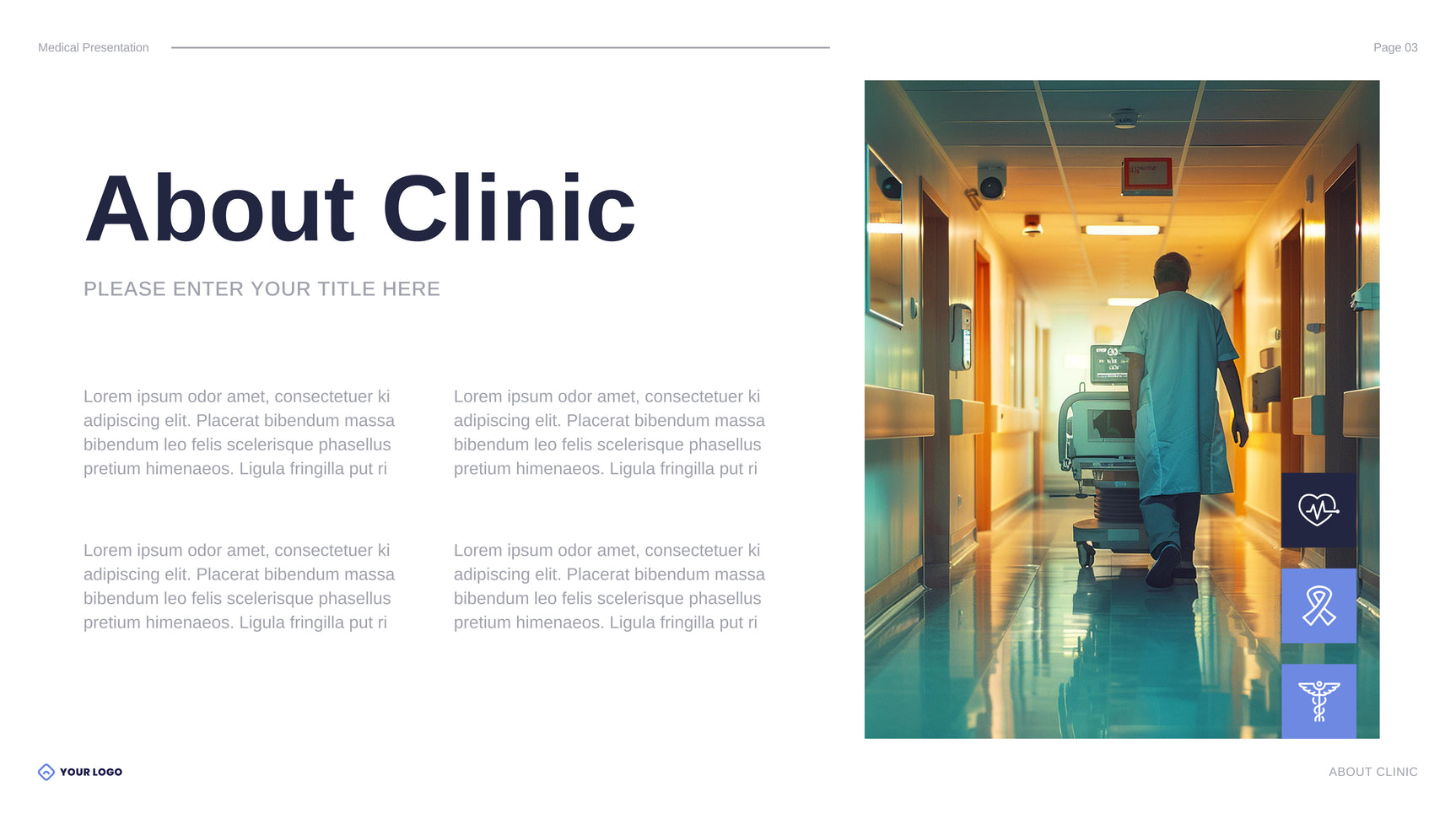 Blue Modern Healthcare Presentation