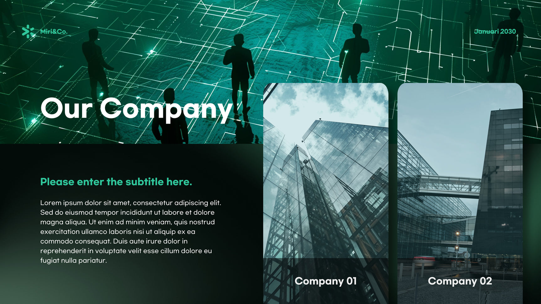 Green Modern Cybersecurity Advertisement