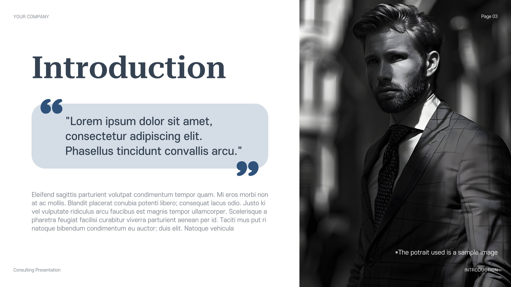 Blue Professional Consulting Presentation