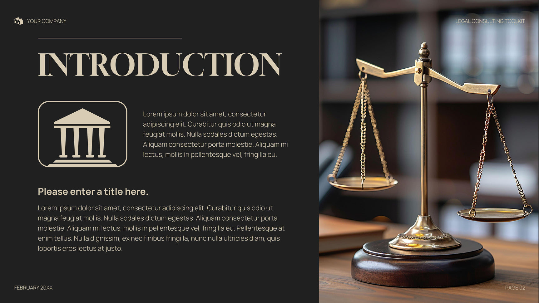 Grey Professional Legal Presentation