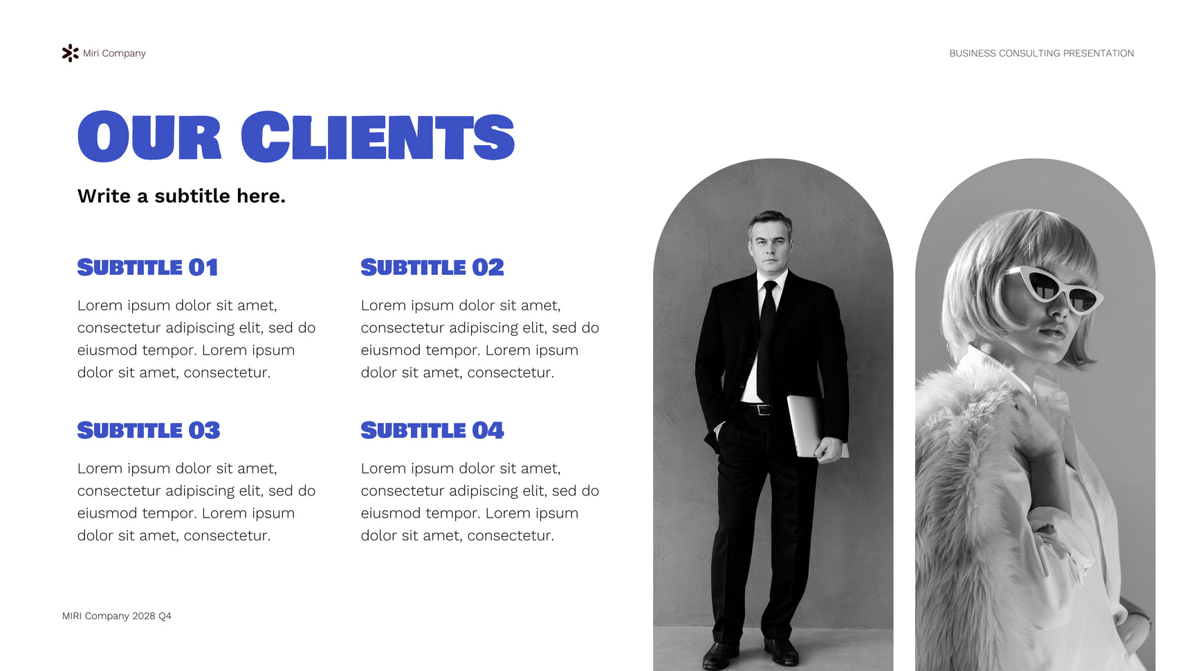 Blue Modern Business Consulting Report Presentation