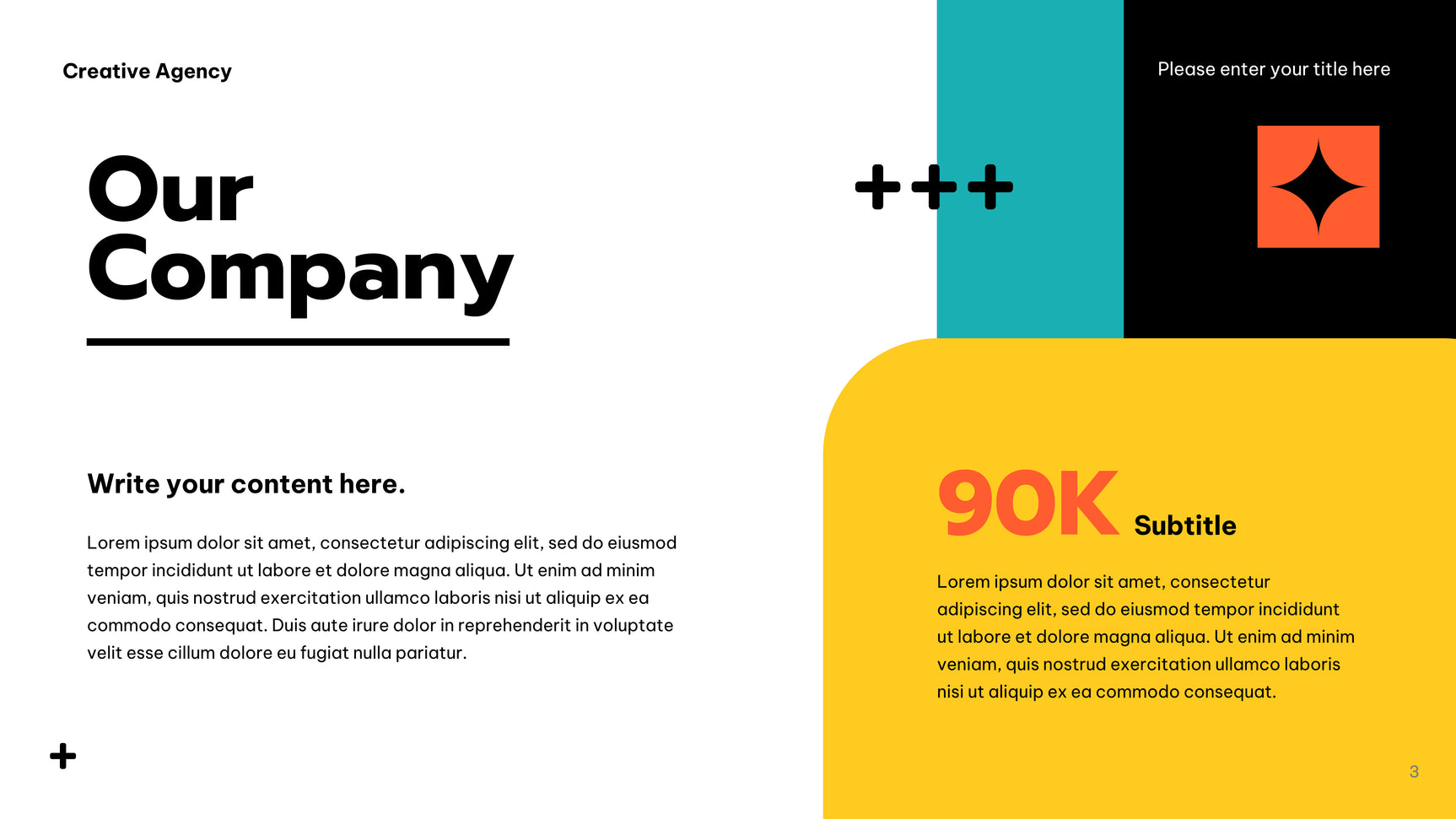 Orange Bold Agency Promotion