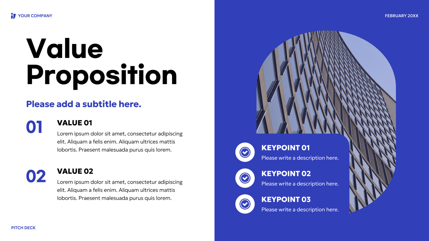 Blue Modern Sales Pitch