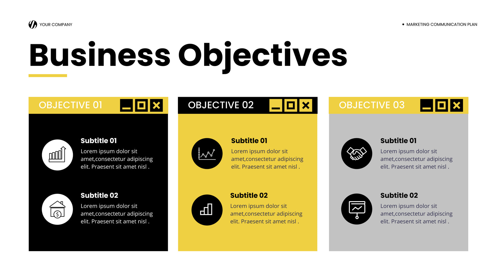 Yellow Modern Marketing Report