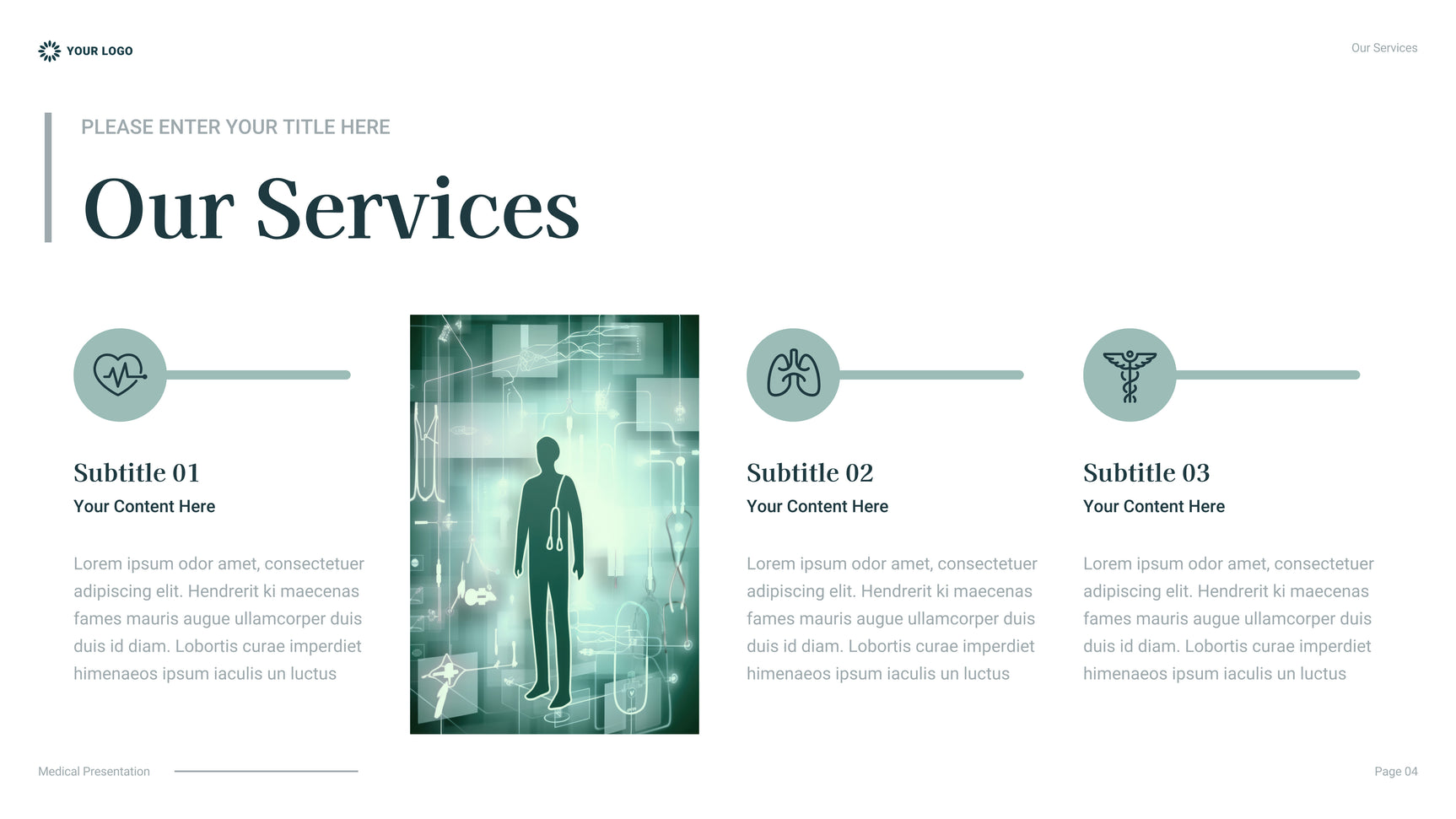 Teal Professional Healthcare Presentation