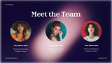 Purple Abstract Startup Pitch