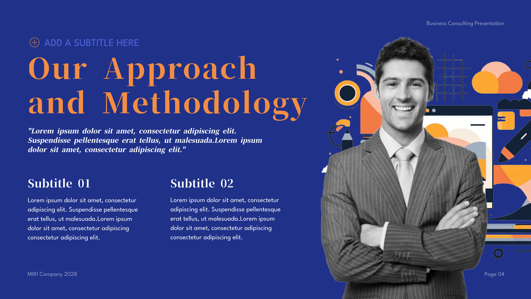 Blue Modern Business Consulting Presentation