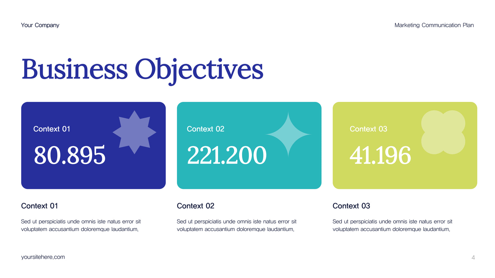 Blue Abstract Marketing Plan