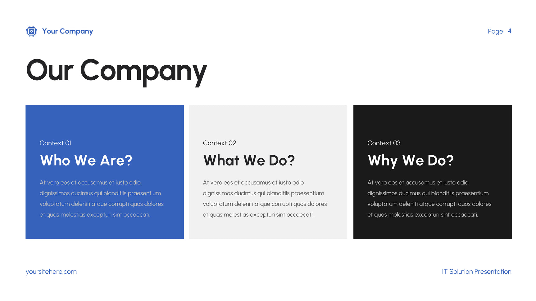 Blue Modern IT Presentation