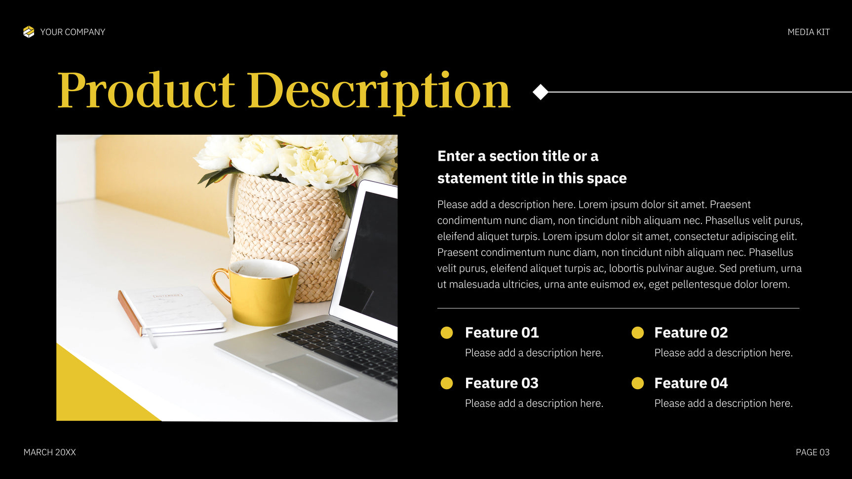 Yellow Bold Media Document