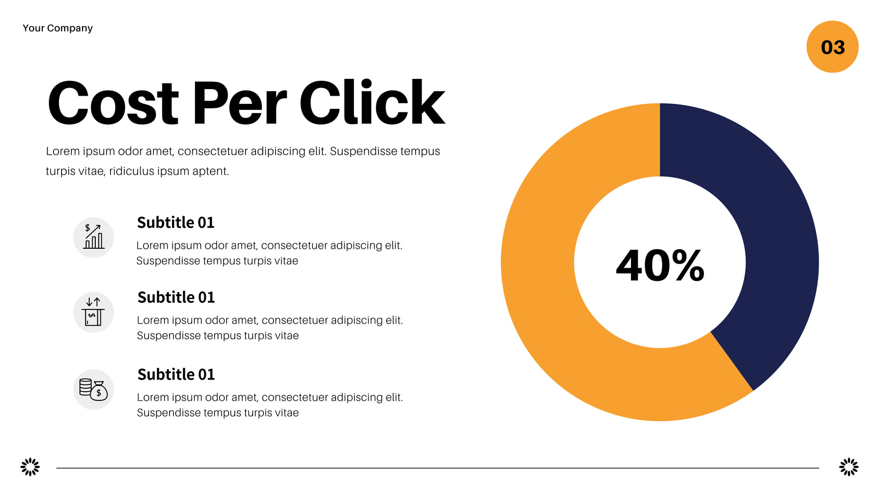 Navy Geometric Marketing Report