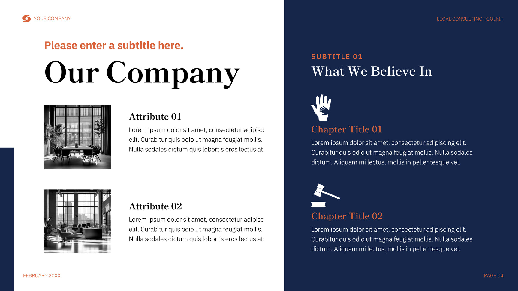 Orange Modern Legal Guide