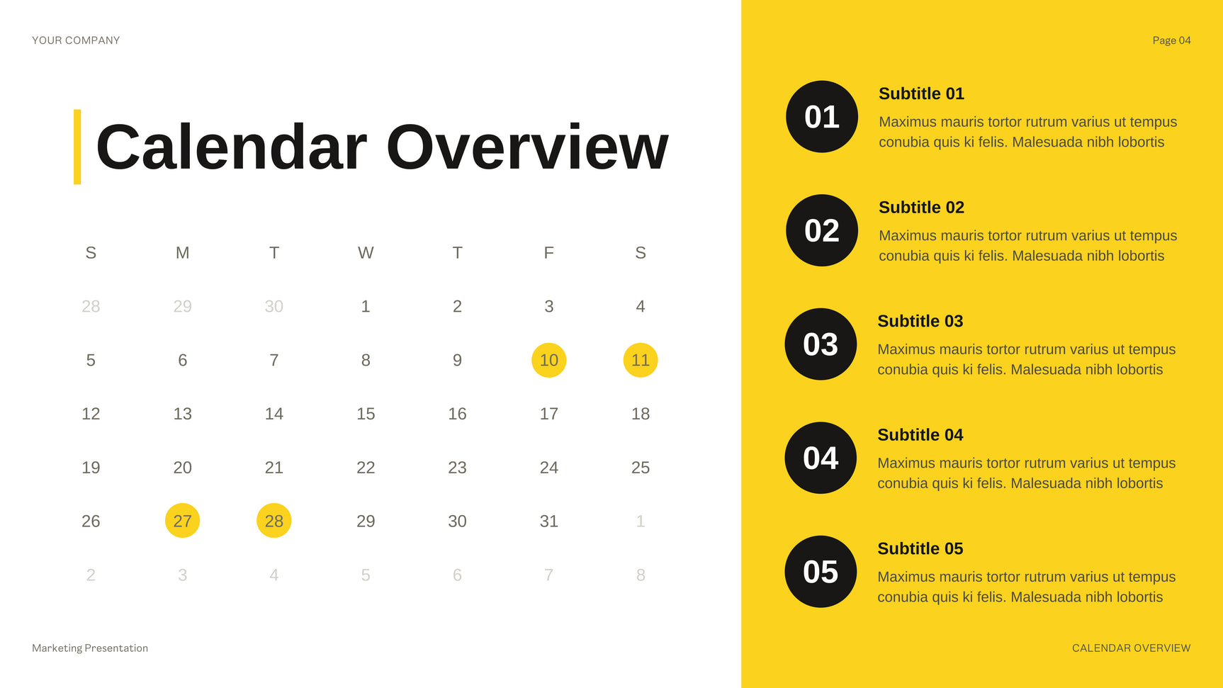 Yellow Modern Budget Presentation