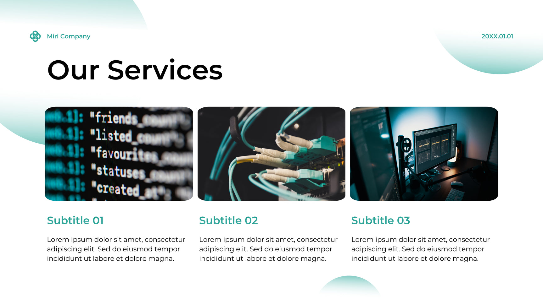 Teal Modern Cybersecurity Advertisement