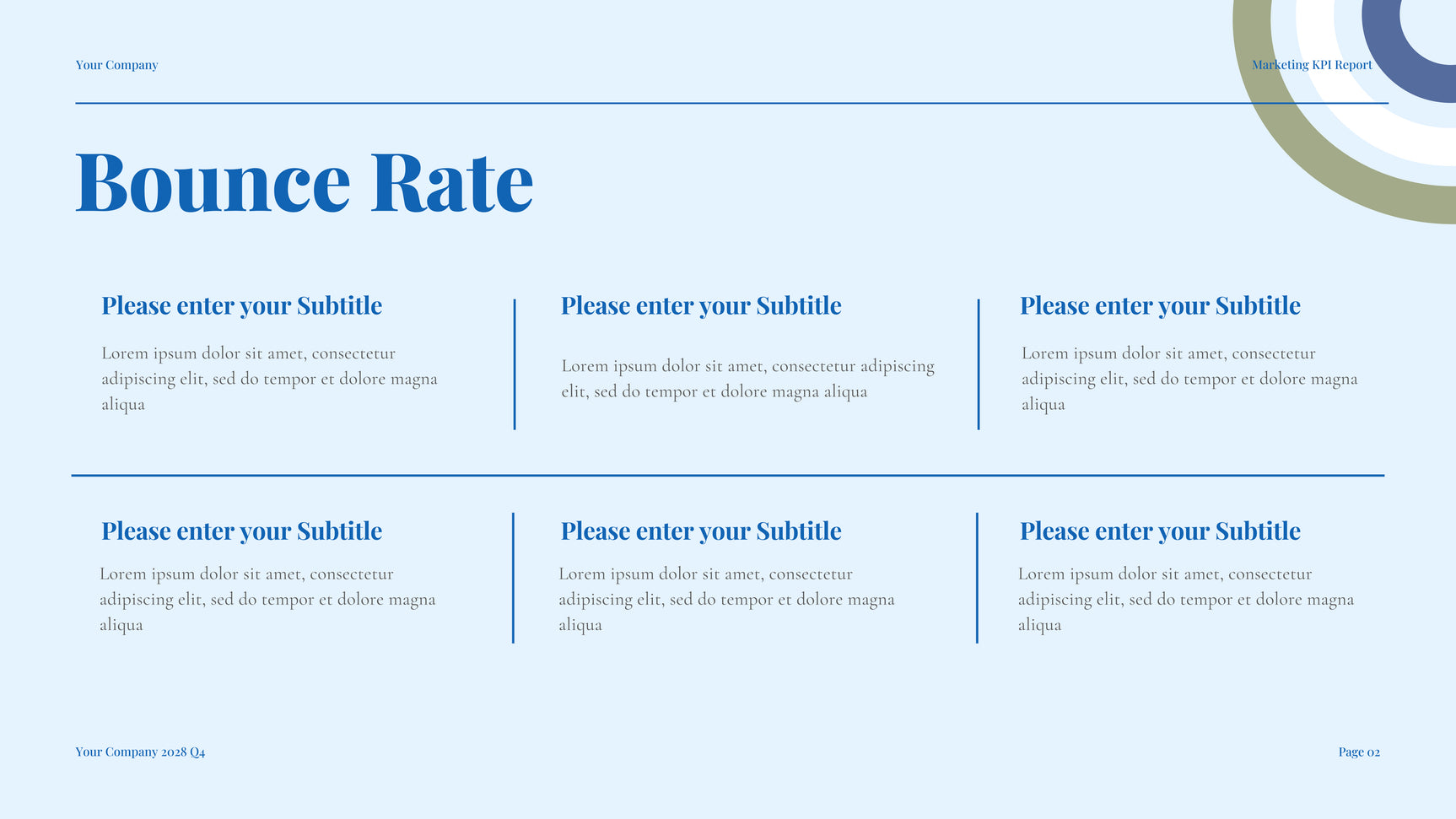 Blue Modern Marketing Report
