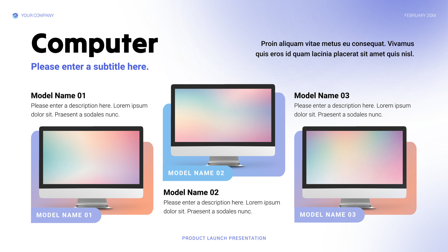 Blue Modern Tech Announcement