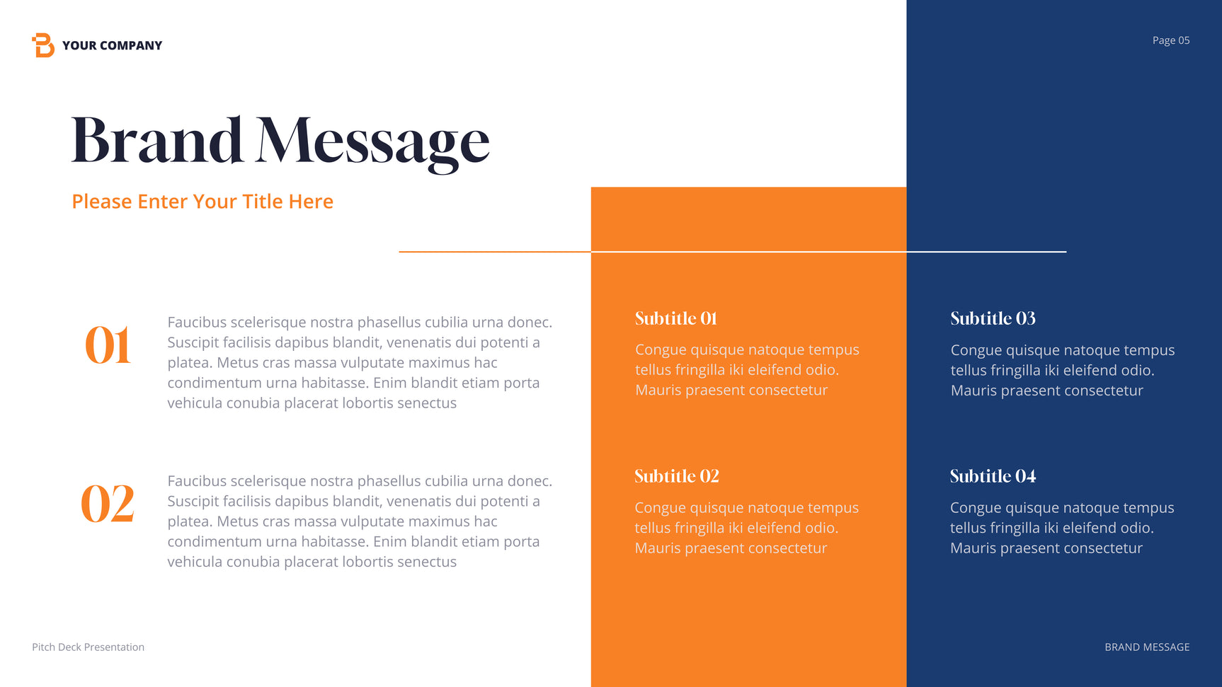 Orange Modern Agency Presentation