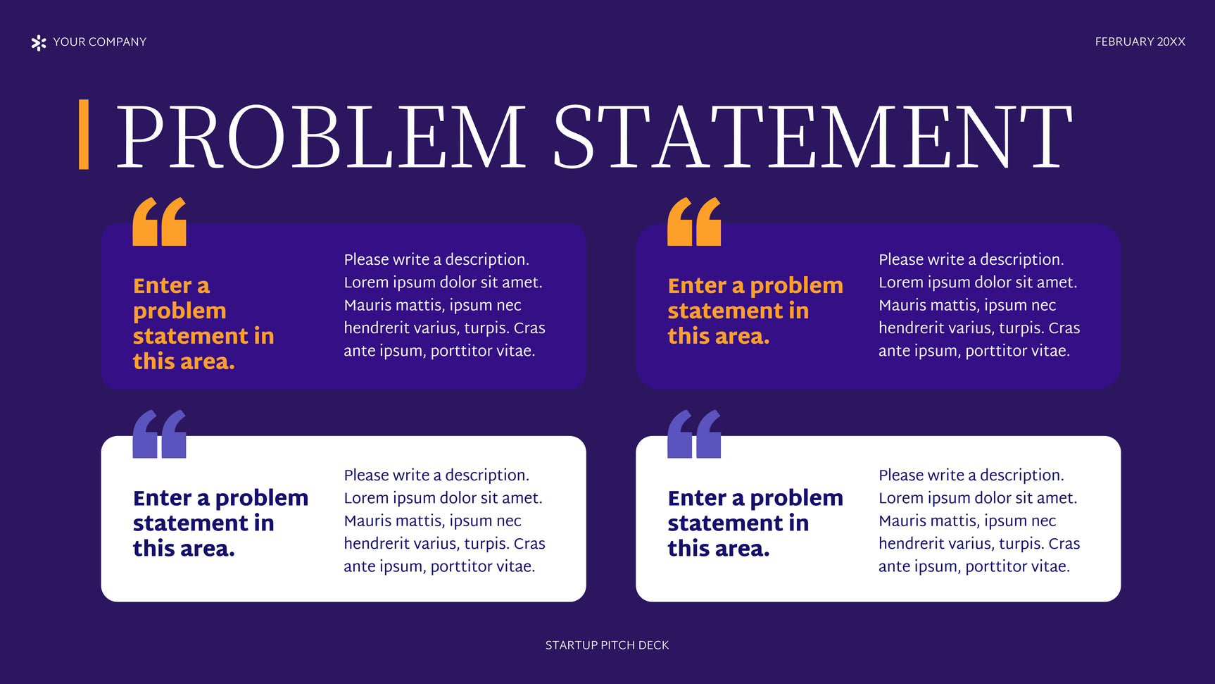Purple Abstract Startup Pitch